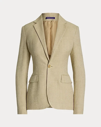 Safia Linen-Blend Tweed Jacket