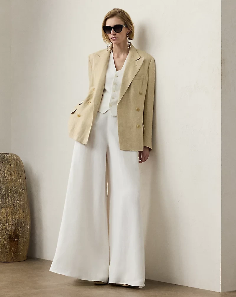 Vannesa Linen-Blend Tweed Jacket