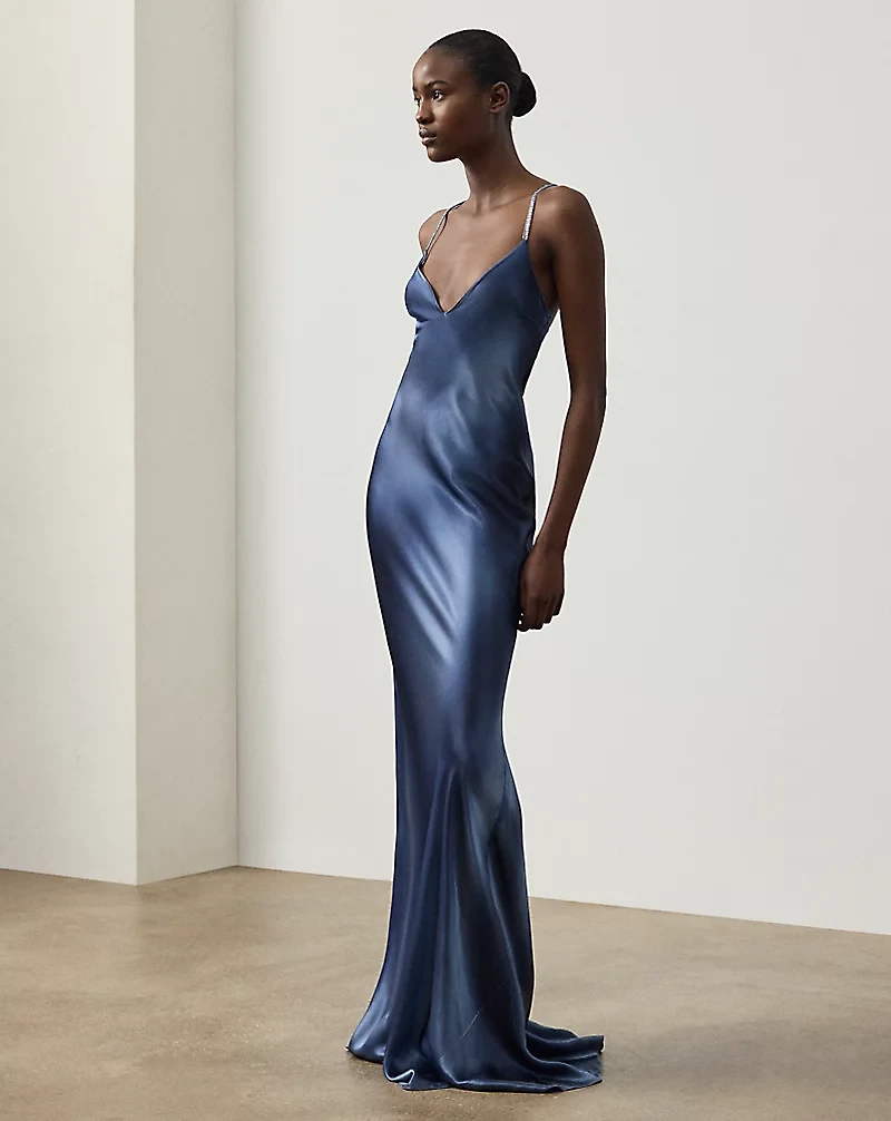 Autumn Charmeuse Evening Dress
