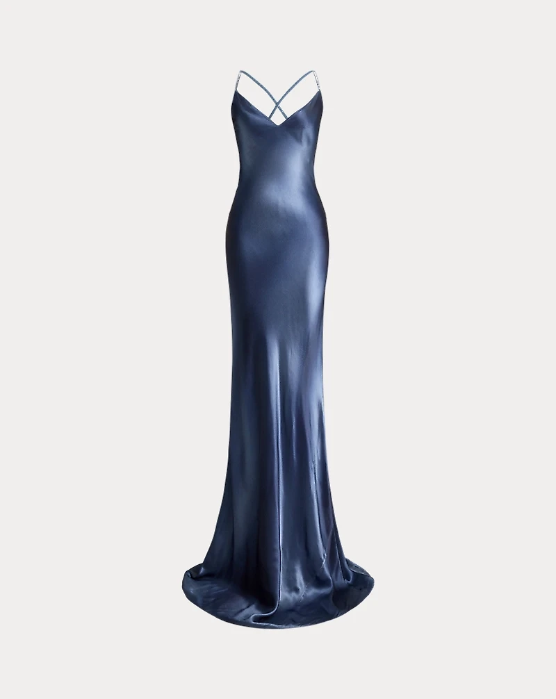 Autumn Charmeuse Evening Dress