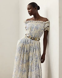 Desarae Floral Cotton Voile Day Dress