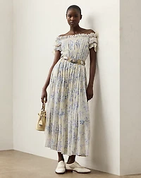Desarae Floral Cotton Voile Day Dress