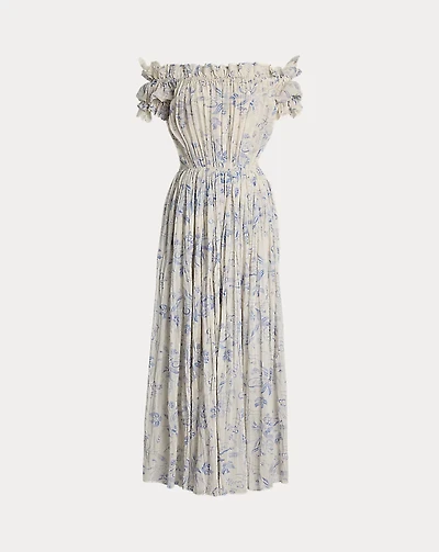 Desarae Floral Cotton Voile Day Dress