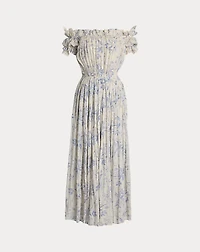 Desarae Floral Cotton Voile Day Dress