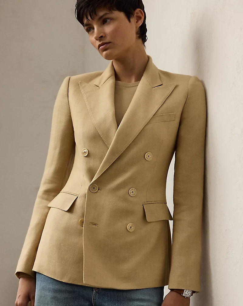 Camden Cashmere-Linen Twill Jacket