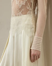 Delilah Embellished Floral Lace Blouse