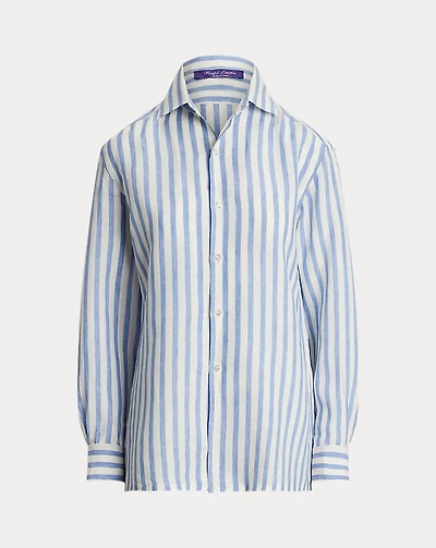 Capri Relaxed Fit Striped Linen Shirt