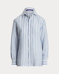 Capri Relaxed Fit Striped Linen Shirt