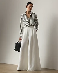 Capri Relaxed Fit Striped Linen Shirt