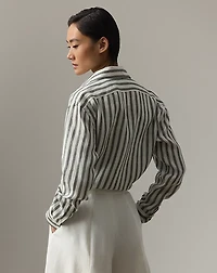 Capri Relaxed Fit Striped Linen Shirt