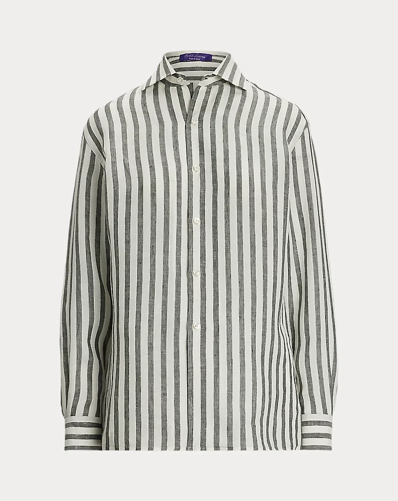 Capri Relaxed Fit Striped Linen Shirt