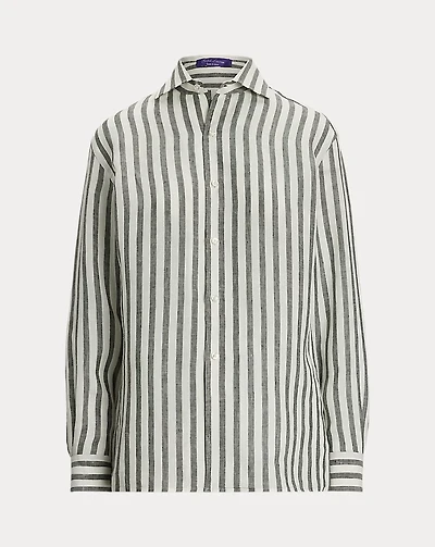 Capri Relaxed Fit Striped Linen Shirt