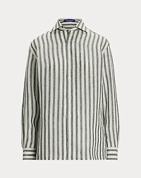 Capri Relaxed Fit Striped Linen Shirt