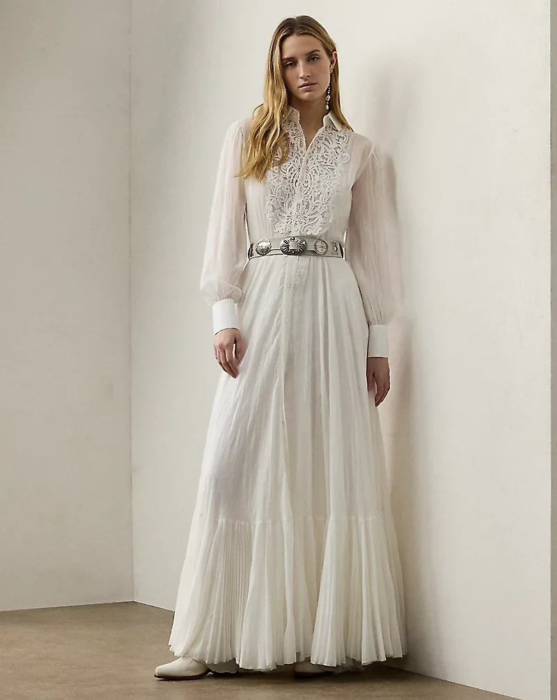 Seymour Embroidered Voile Day Dress
