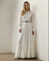 Seymour Embroidered Voile Day Dress