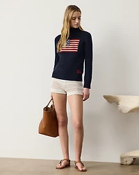 Pointelle-Knit Short