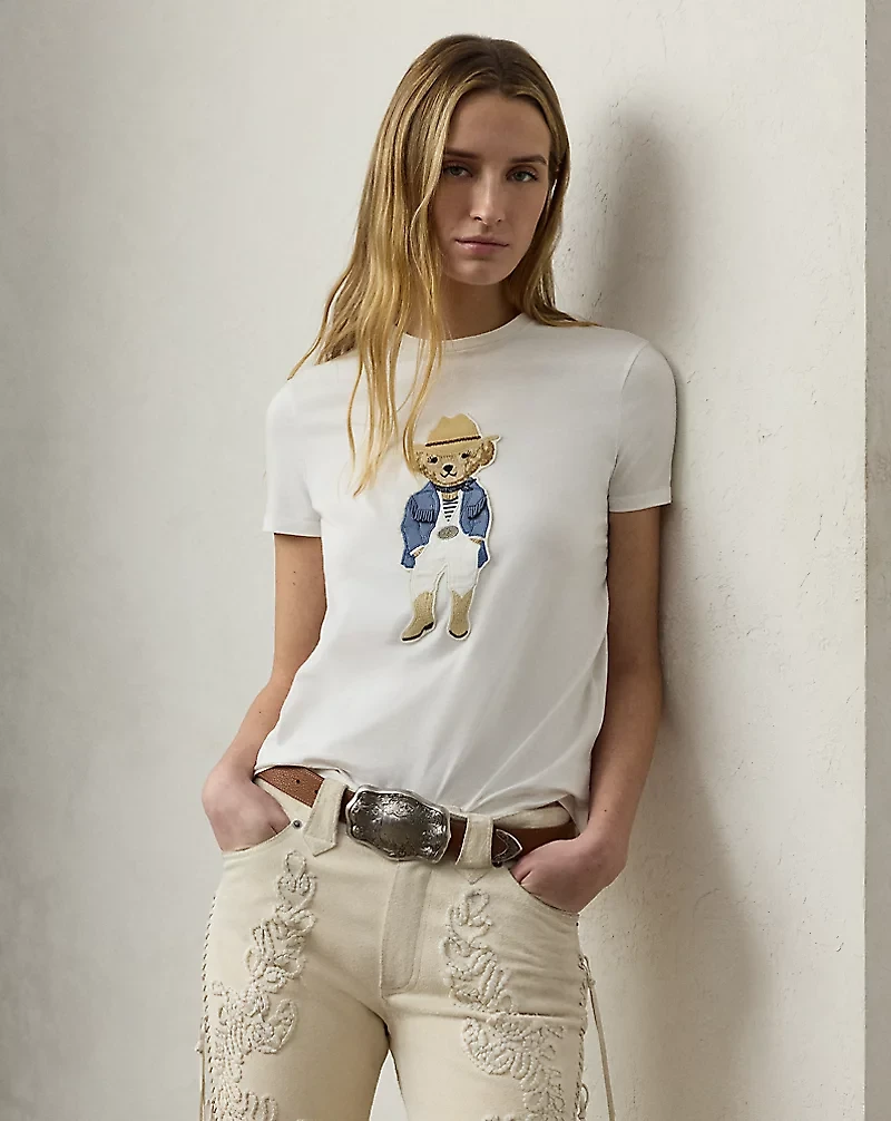 Hamptons Spring Polo Bear Cotton Tee