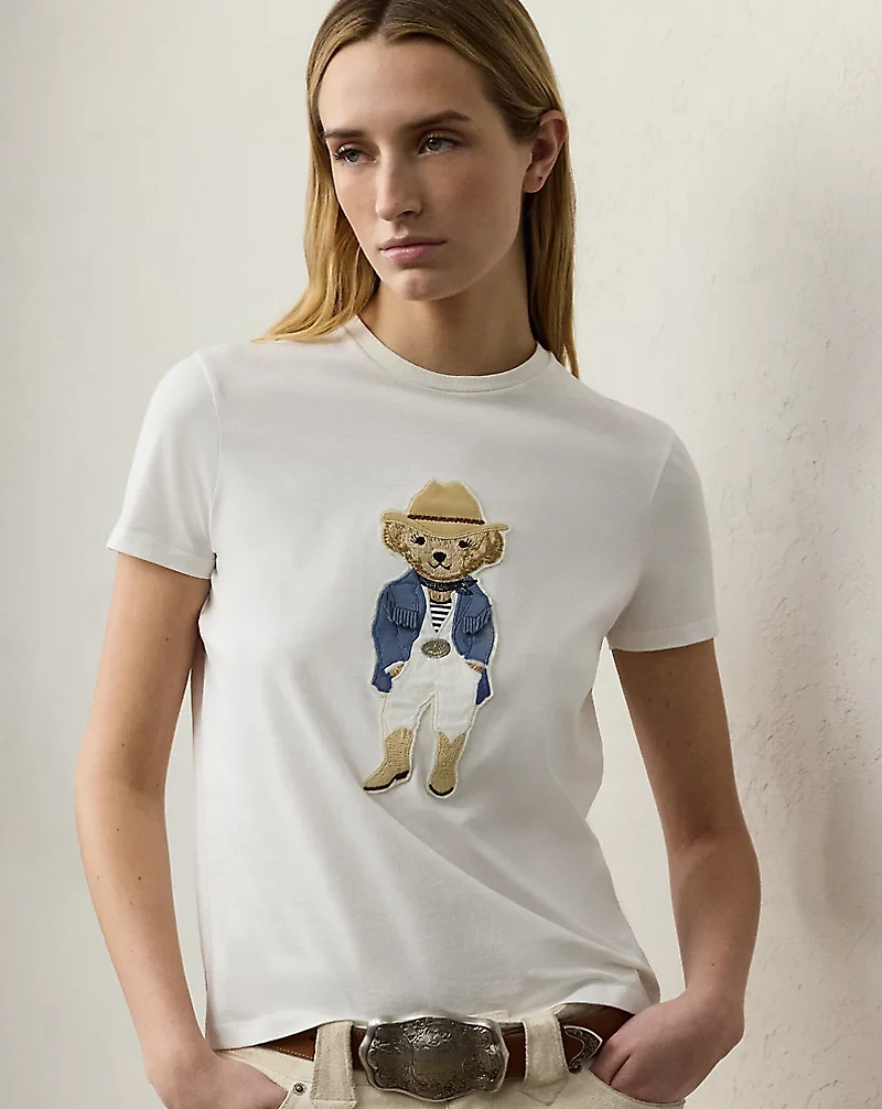 Hamptons Spring Polo Bear Cotton Tee