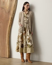 Cashmere-Blend V-Neck Cardigan