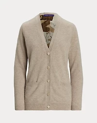 Cashmere-Blend V-Neck Cardigan