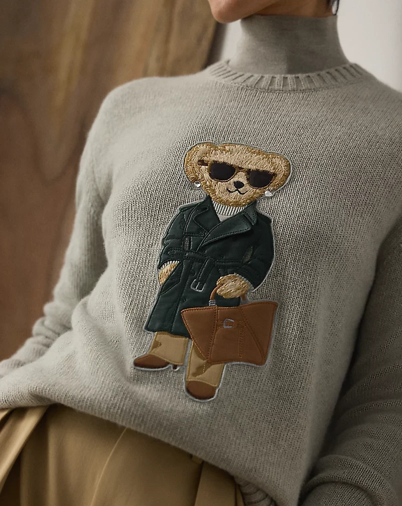 Racing Green Trench Polo Bear Sweater