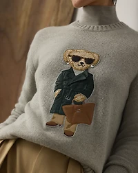 Racing Green Trench Polo Bear Sweater