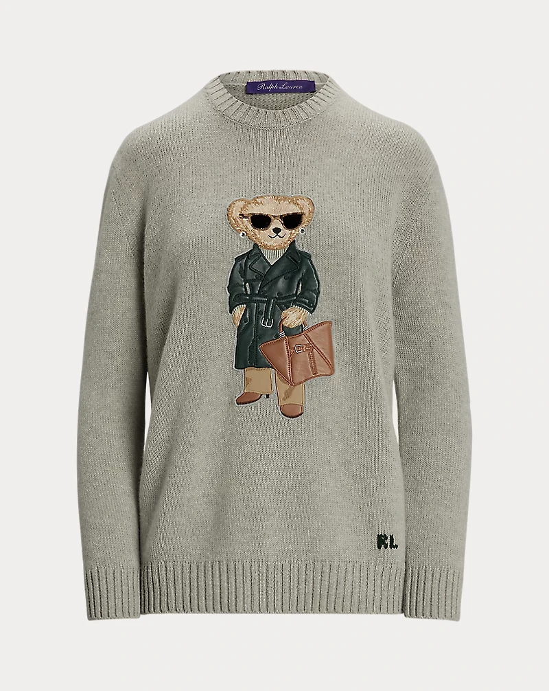 Racing Green Trench Polo Bear Sweater