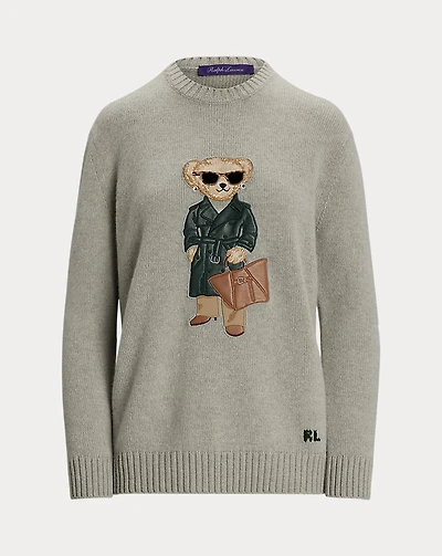 Racing Green Trench Polo Bear Sweater