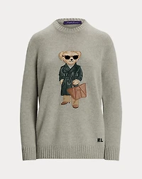 Racing Green Trench Polo Bear Sweater