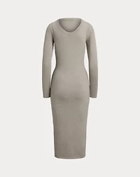 Plaited Jersey Sweater Day Dress