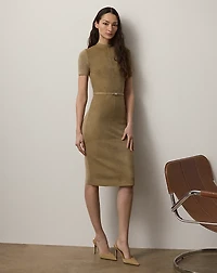 Lindsay Hybrid Short-Sleeve Day Dress