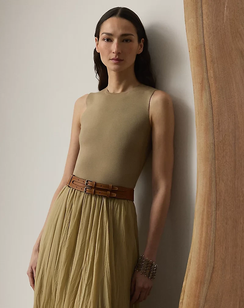 Wool-Blend Sleeveless Sweater