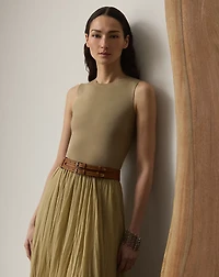 Wool-Blend Sleeveless Sweater