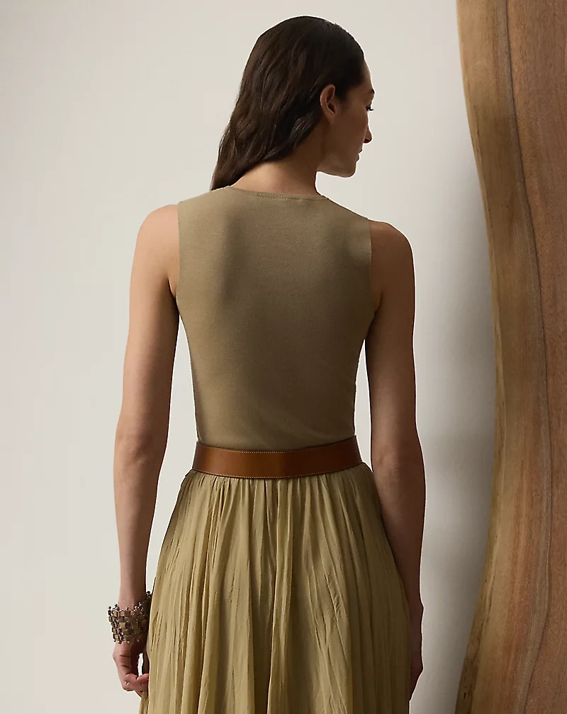 Wool-Blend Sleeveless Sweater