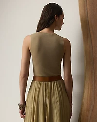 Wool-Blend Sleeveless Sweater