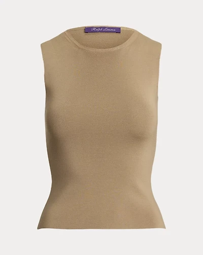 Wool-Blend Sleeveless Sweater