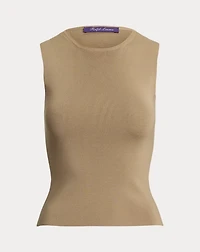 Wool-Blend Sleeveless Sweater