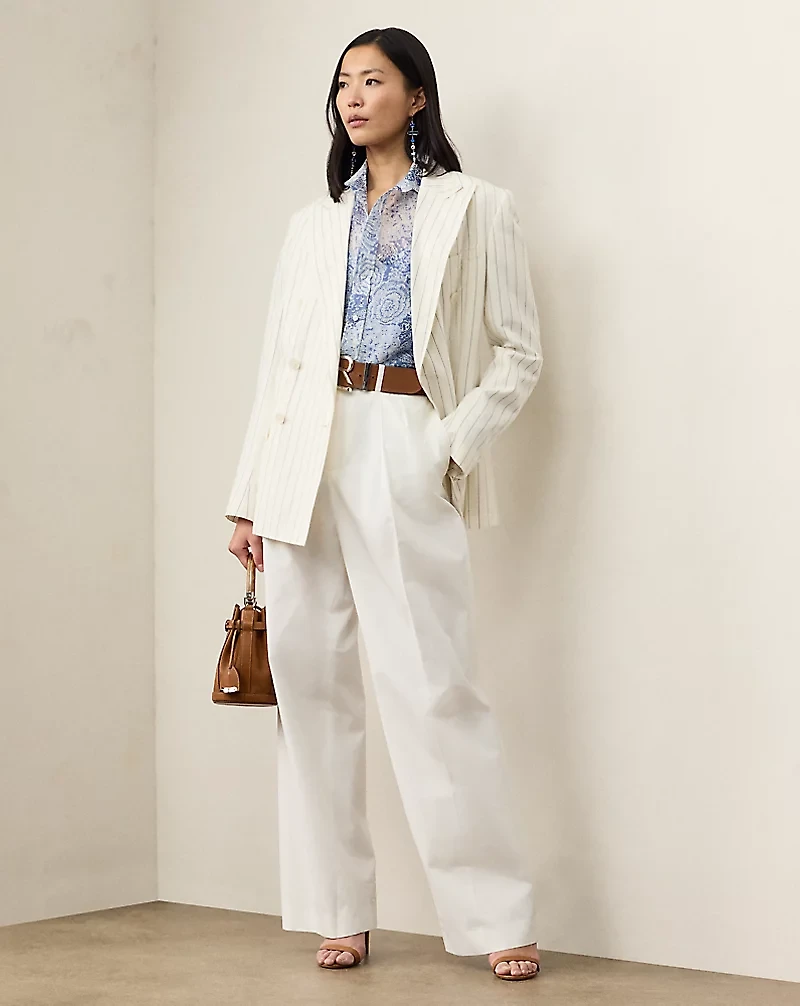 Adrien Relaxed Fit Print Gauze Shirt