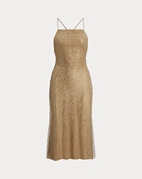 Donnely Embellished Tulle Cocktail Dress
