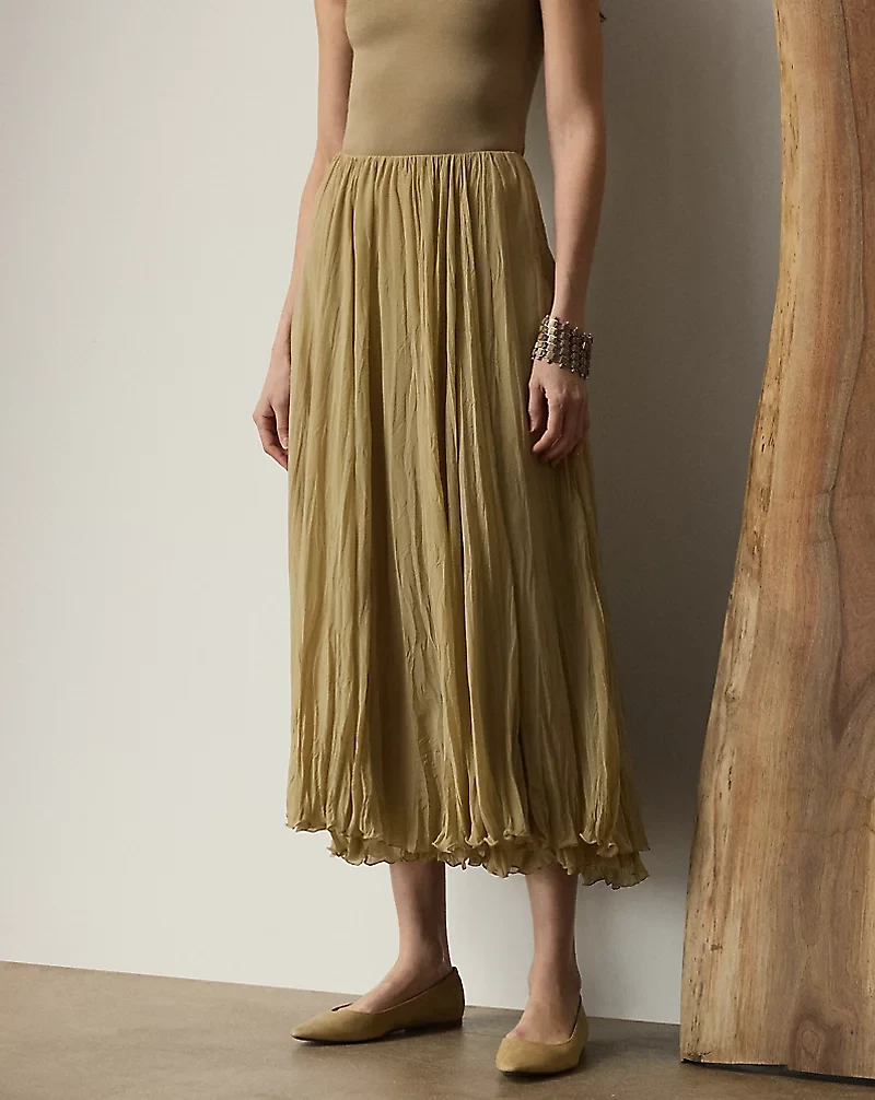 Jordyn Pleated Chiffon Skirt