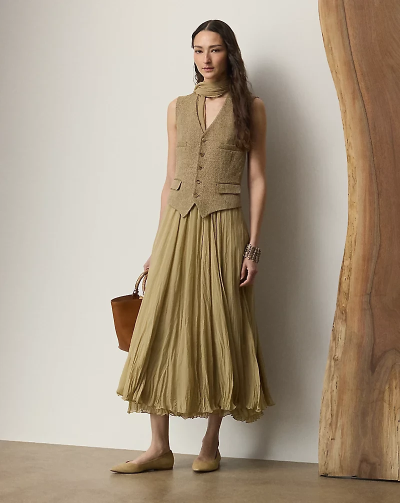 Jordyn Pleated Chiffon Skirt