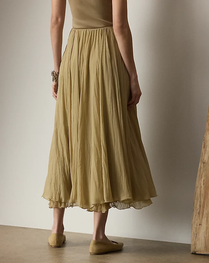 Jordyn Pleated Chiffon Skirt