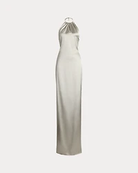 Corra Stretch Satin Evening Dress