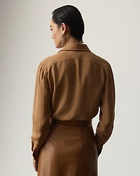 Adrien Relaxed Fit Crepe Georgette Shirt