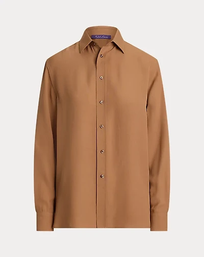 Adrien Relaxed Fit Crepe Georgette Shirt