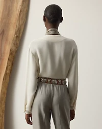 Liora Silk Marocaine Wrap Blouse
