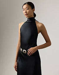 Chilton Stretch Silk Charmeuse Top