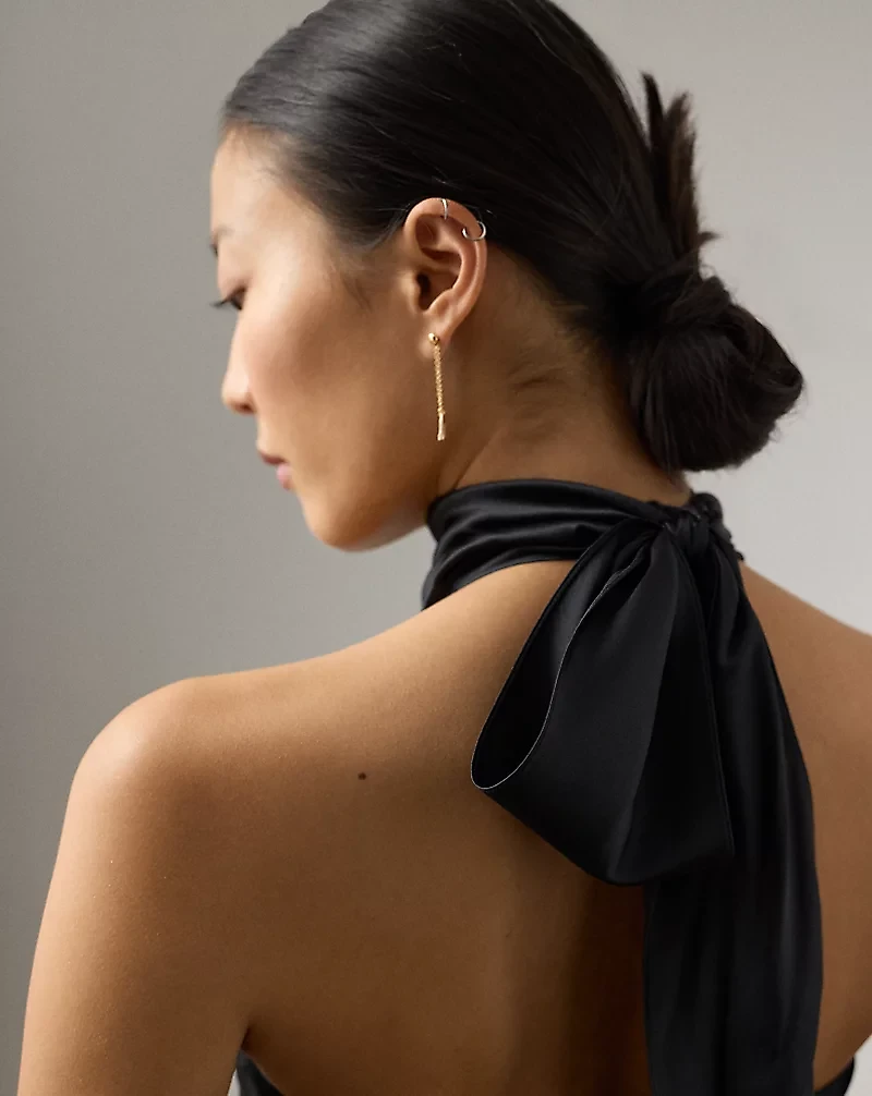 Chilton Stretch Silk Charmeuse Top