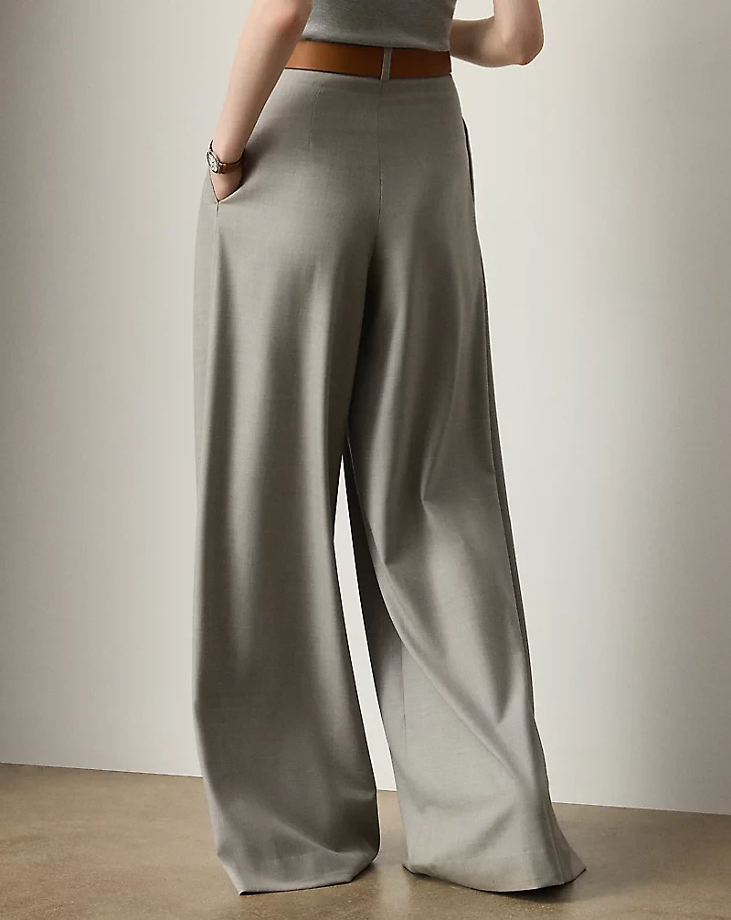 Greer Wool Pleated Pant