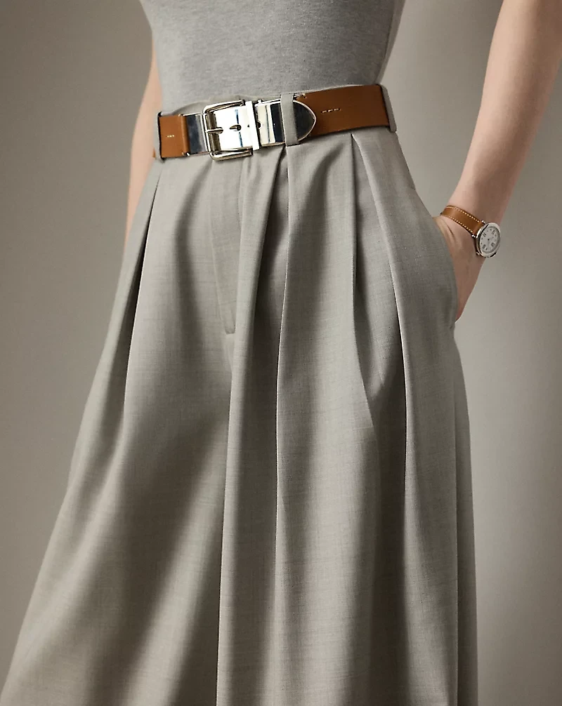 Greer Wool Pleated Pant